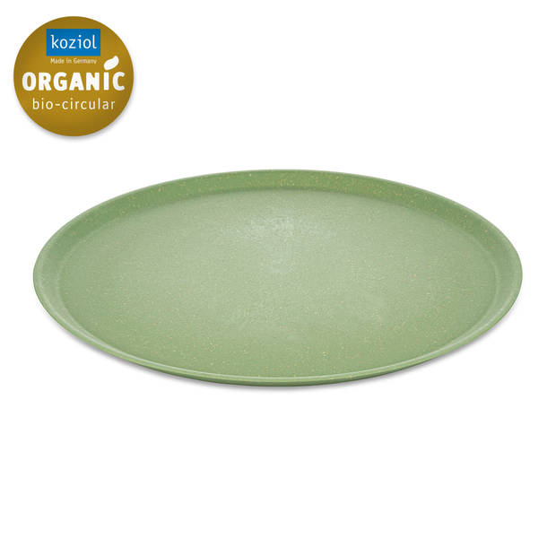 Koziol - Rond bord, 25.5 cm, Set van 4, Organic, Blad Groen - Koziol Connect Plate