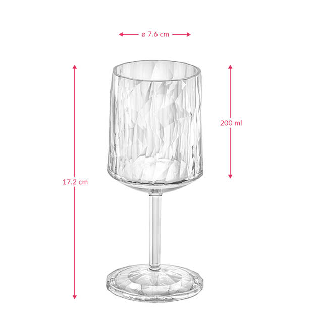 Koziol Wijnglazen - onbreekbaar - Superglas - 200 ml - 2 Stuks