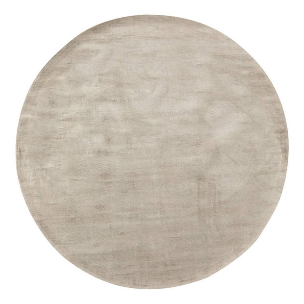 Rond Vloerkleed Felva Viscose Silk Silver - Interieur05