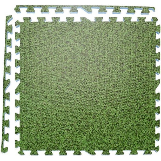 Vloertegels met graspint 60 x 60 - Dikte 10 mm - Set van 4