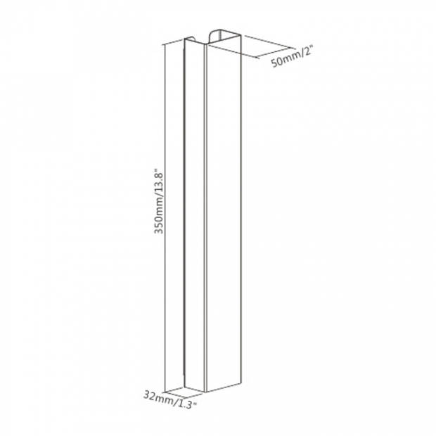 Kabelgoot bureau magnetisch - kabel organizer bureau - zwart