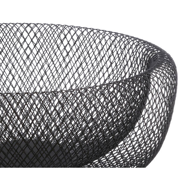 Fruitmand Opbergmand Mesh - Zwart - Ø 27cm