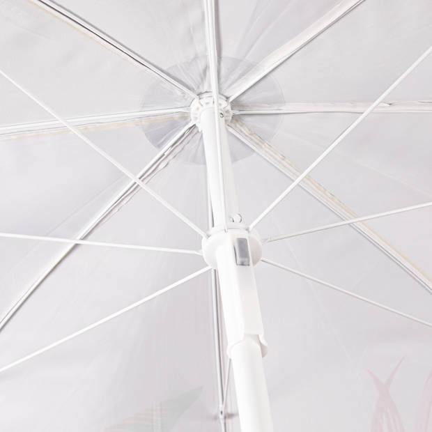 Strandparasol Tropical bladeren 180 cm - Lichtgeel