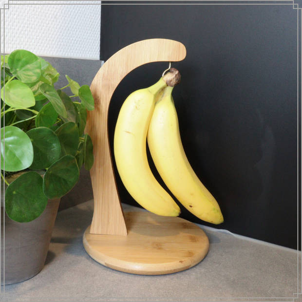 OTIX Bananenhouder - Bananenhaak - Bamboe - Bananenhanger