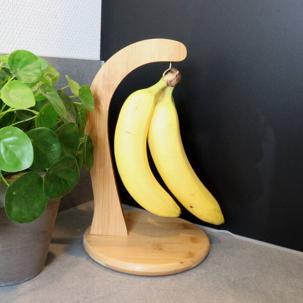 OTIX Bananenhouder - Bananenhaak - Bamboe - Bananenhanger - 2 stuks