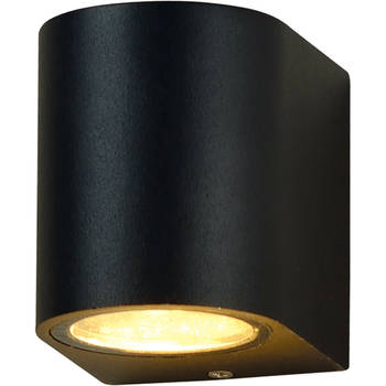 LED Tuinverlichting - Buitenlamp - Prixa Hoptron - GU10 Fitting - Rond - Mat Zwart - Aluminium - Philips - CorePro 827