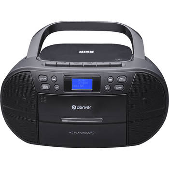Denver TDC-280 - Boombox - DAB - FM - Radio - CD speler - AUX input - Klok - Wekker - Zwart