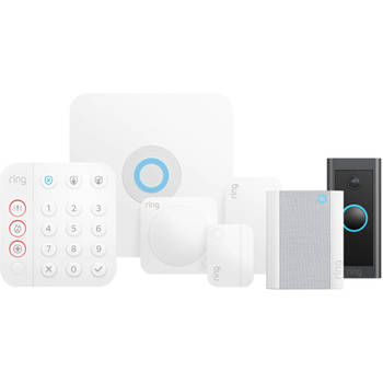 Ring Alarm Beveiligingsset (Gen. 2) 5-delig + Ring Video Doorbell Wired + Ring Chime Gen.2