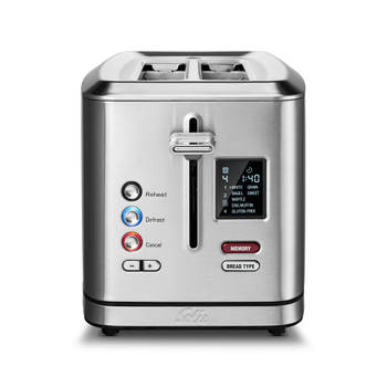 Blokker Solis Flex Toaster 8004 - Broodrooster - Toaster - Met Geheugenfunctie - Zilver aanbieding