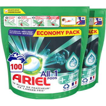 Ariel All-in-1 Pods met Unstoppables 2x50 Wasbeurten - Voordeelverpakking