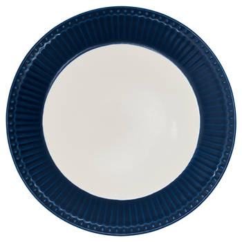 GreenGate Ontbijtbord Alice donkerblauw Ø 23 cm