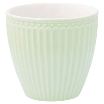 GreenGate beker (latte cup) Alice lichtgroen 300 ml - Ø 10 cm