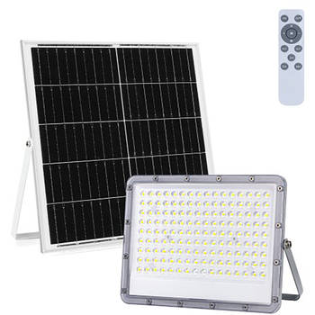 LED Floodlight op Zonne-energie - LED Schijnwerper - Aigi Hatay - LED Solar Tuinverlichting Wandlamp - Afstandsbediening