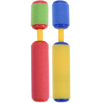 2x Waterpistool/waterpistolen van foam 15 cm - Waterpistolen
