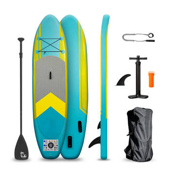 BluMill Sup Board - Opblaasbaar - 300 cm - Stand Up Paddle Board - met Enkelkoord - Inclusief Pomp - max 100kg
