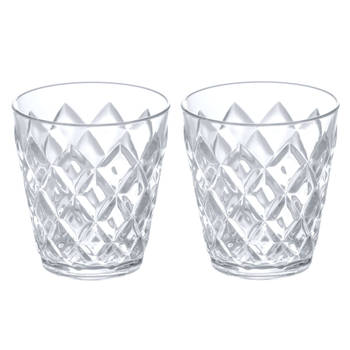 Koziol - Crystal Waterglas 250 ml Set van 2 Stuks - Thermoplastic - Transparant