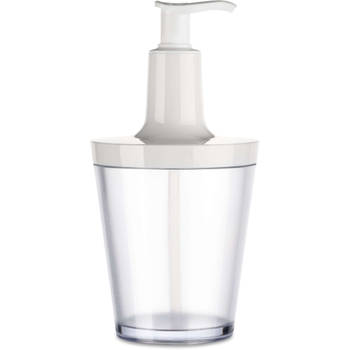 Koziol Recycled - Flow Zeepdispenser 250 ml - Gerecycled Kunststof - Wit