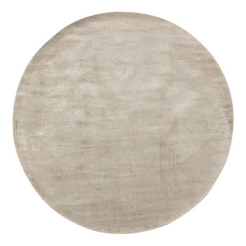 Rond Vloerkleed Felva Viscose Silk Silver - Interieur05