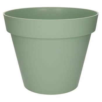 Bloempot Toscane kunststof groen D30 x H26 cm - Plantenpotten