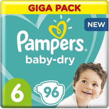 Pampers Baby-Dry - Maat 6 (13-18kg) - 96 Luiers - Giga Pack