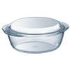 Pyrex Essentials glazen ronde ovenschaal met deksel 1 L + 0,3 L