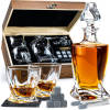 Whisiskey Whiskey Karaf - Whiskey Glazen - Luxe Whiskey Karaf Set - Decanteer Set - Whisky Set - Incl. 2 Twisted Glazen