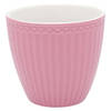 GreenGate Beker (Latte Cup) Alice dusty rose 300ml Ø 10cm