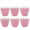 Set van 6x Stuks Beker (latte cup) GreenGate Alice dusty rose 300ml Ø 10cm