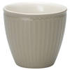 GreenGate beker (latte cup) Alice warm grijs 300 ml - Ø 10 cm
