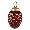 Clayre & Eef Kerstbal Ø 4 cm Rood Glas Kerstdecoratie Rood Kerstdecoratie