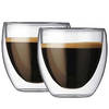 Krumble Espresso glas dubbelwandig set van 2