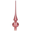 Glazen kerstboompiek oud roze glans 26 cm - kerstboompieken