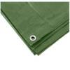 1x stuks hoge kwaliteit afdekzeil / dekzeil groen 3 x 4 meter - Afdekzeilen