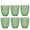 6x Waterglazen Set GreenGate Alice lichtgroen Ø8.5 cm - 350ml - Drinkglazen