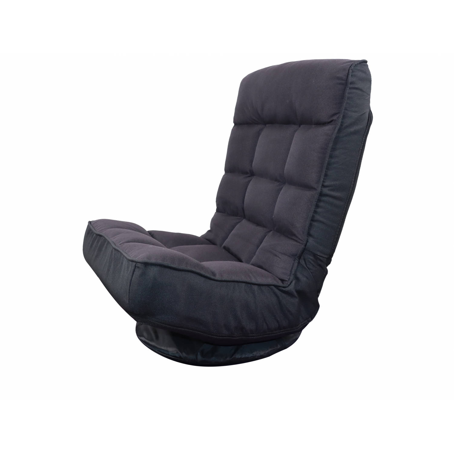 VDD Loungestoel - Gamestoel - Vloerstoel - Verstelbare Rug En Inklapbaar - Zwart