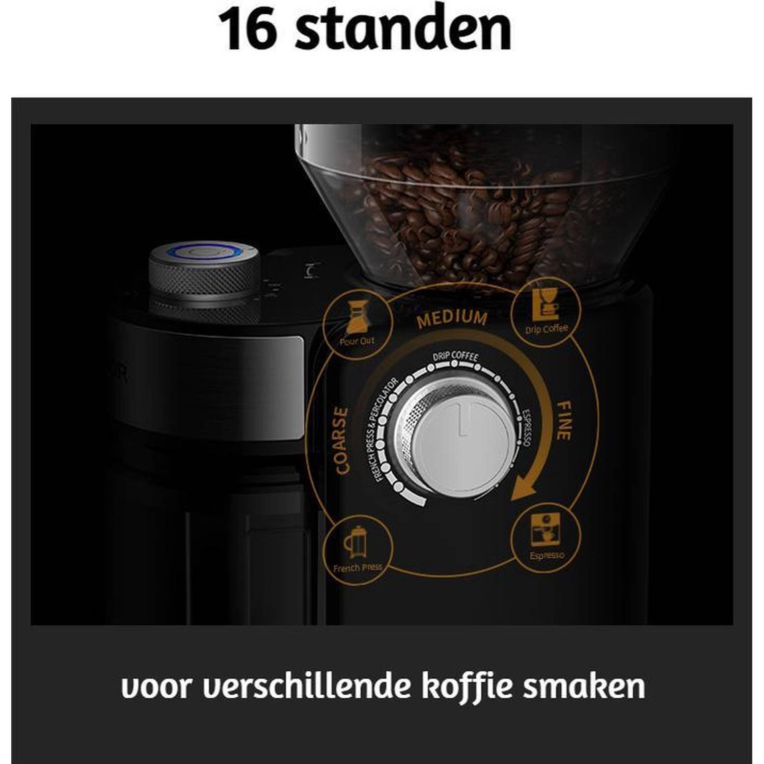 snel Geneigd zijn gegevens Qualitá® Elektrische Koffiemolen – Coffee grinder – Bonenmaler | Blokker