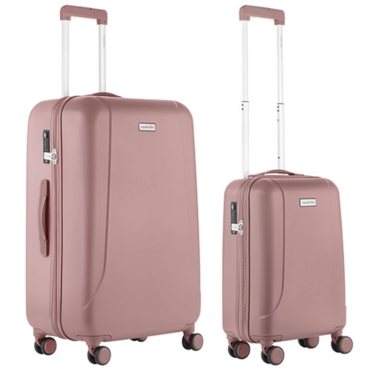 Carryon Skyhopper Kofferset Tsa Handbagage + Reiskoffer 78cm Dubbele Wielen Old Pink