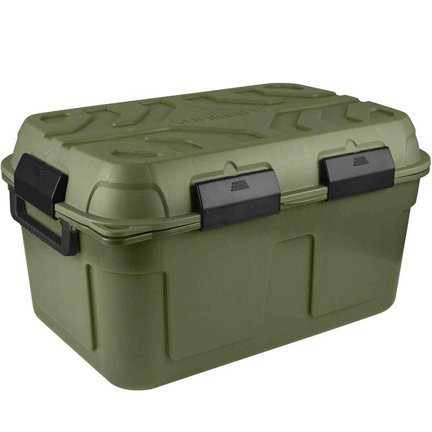 Sunware - Q-line waterdichte opbergbox 130L groen zwart - 79 x 54,5 x 42,5 cm
