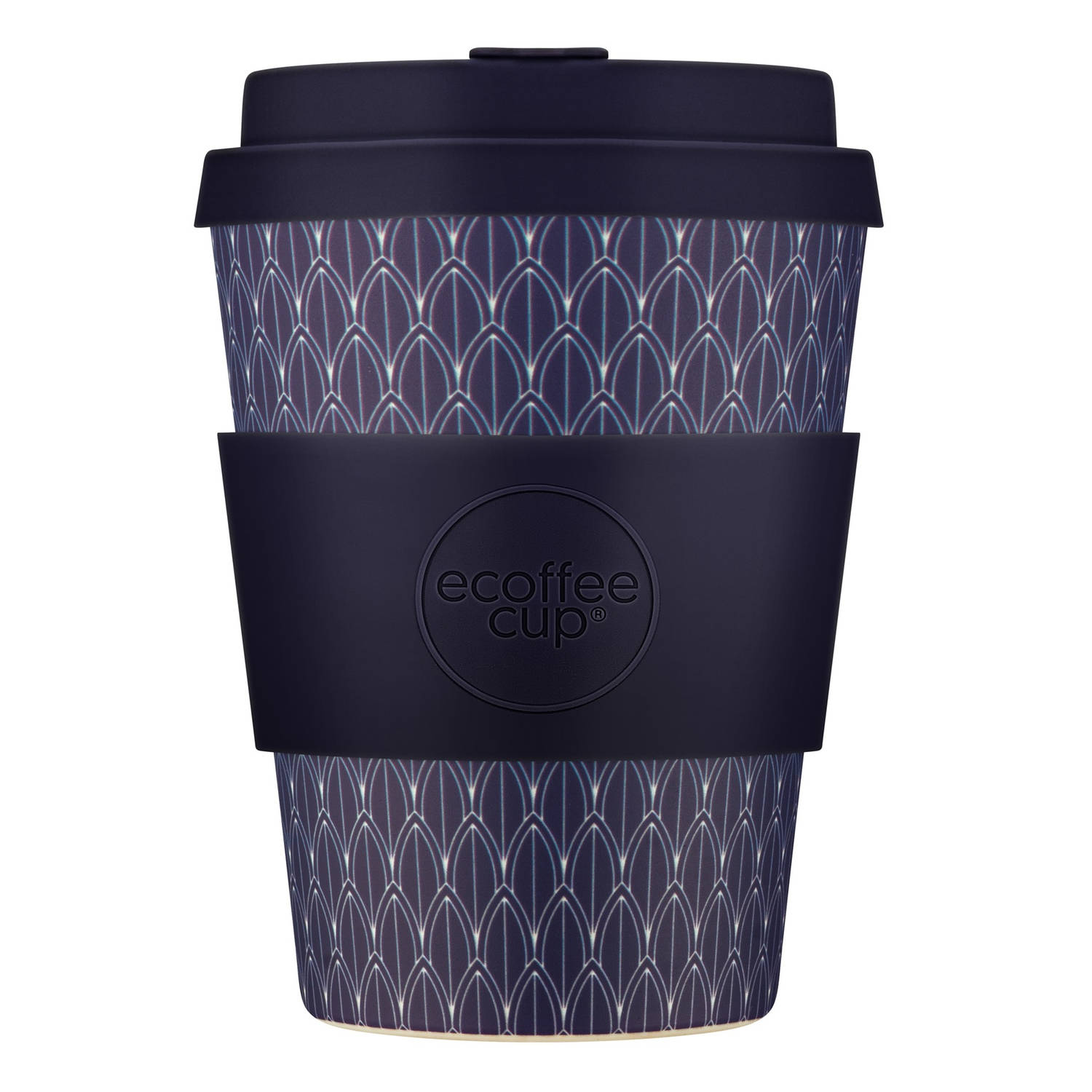 Ecoffee Cup Tsar Bomba PLA - Koffiebeker to Go 350 ml - Paars Siliconen