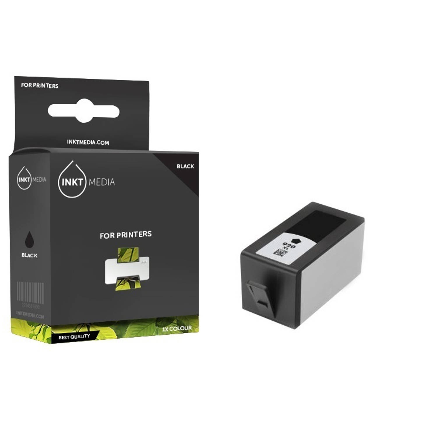 Inktmedia® - Inktcartridge - Geschikt HP 920XL CD975AE inktcartridge zwart hoge capaciteit - Cartridge met Inkt