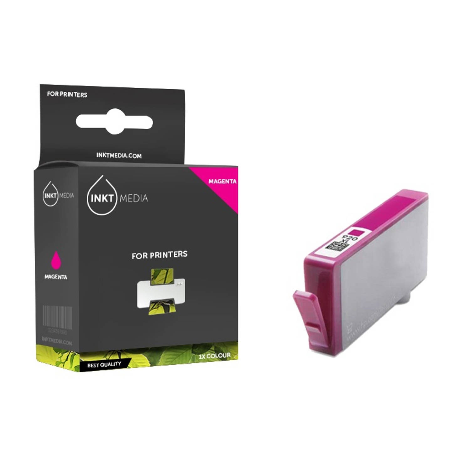 Inktmedia® - Inktcartridge - Geschikt HP 920XL CD973AE inktcartridge magenta hoge capaciteit - Cartridge met Inkt