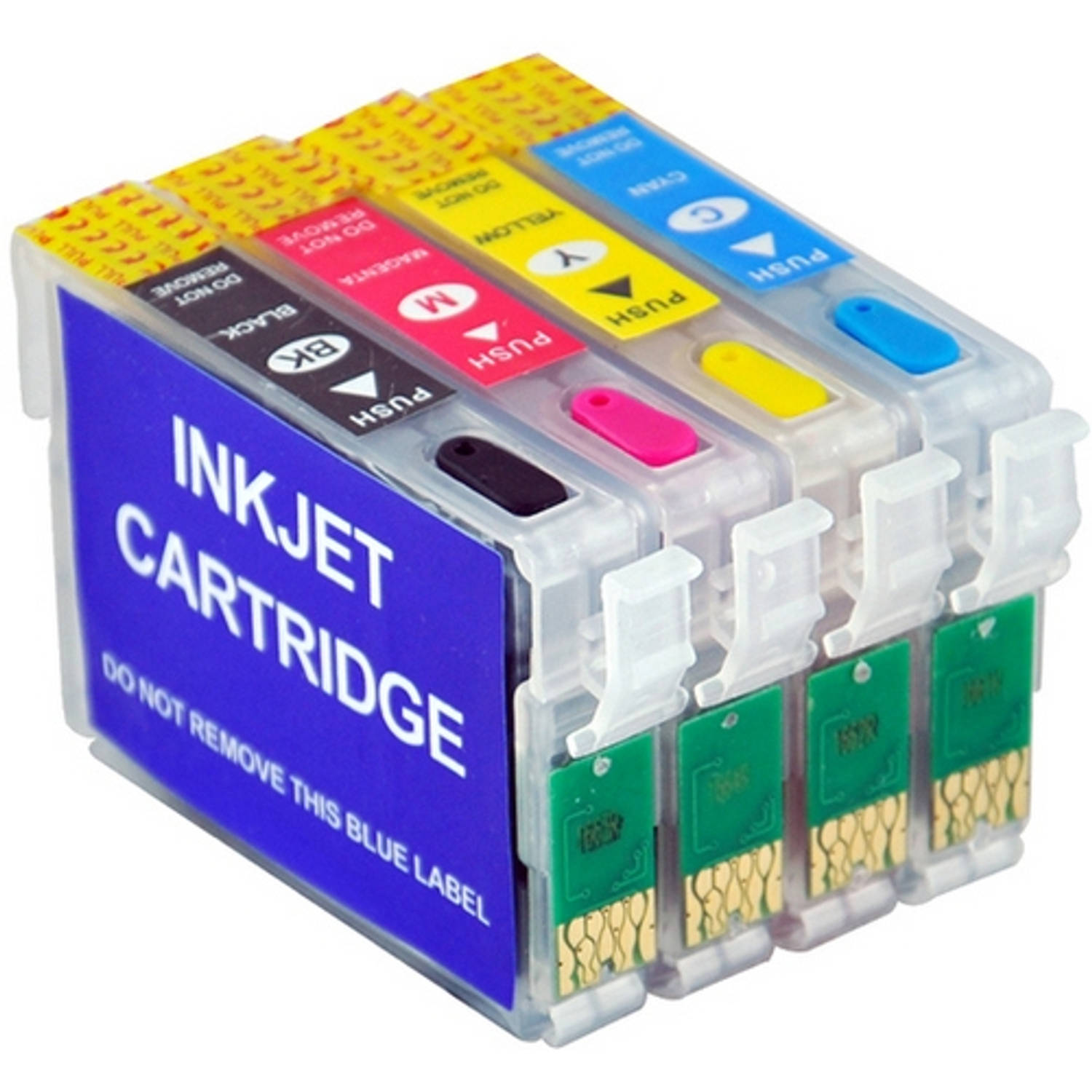 Inktmedia® - Geschikt Epson T18XL serie ( T1811 tot T1814) Navulbare cartridges (met ARC chip)