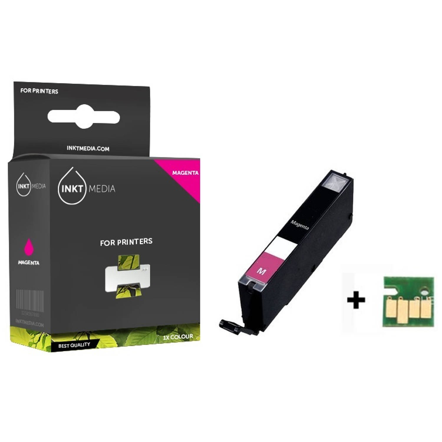 Inktmedia® - Inktcartridge - Geschikt Canon CLI-581 XXL MA inktcartridge magenta hoge capaciteit - Cartridge met Inkt