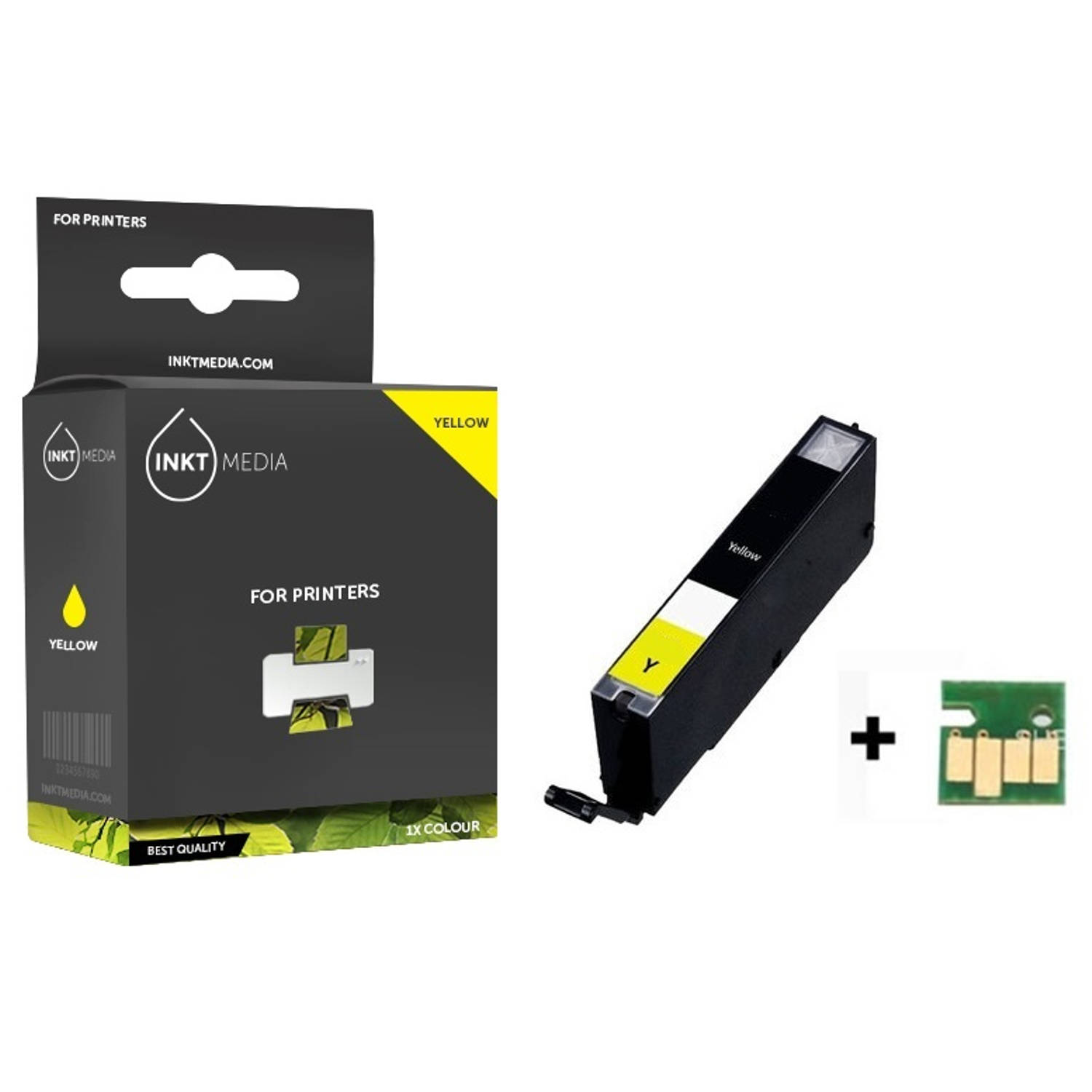 Inktmedia® - Inktcartridge - Geschikt Canon CLI-581 XXL YE inktcartridge geel hoge capaciteit - Cartridge met Inkt