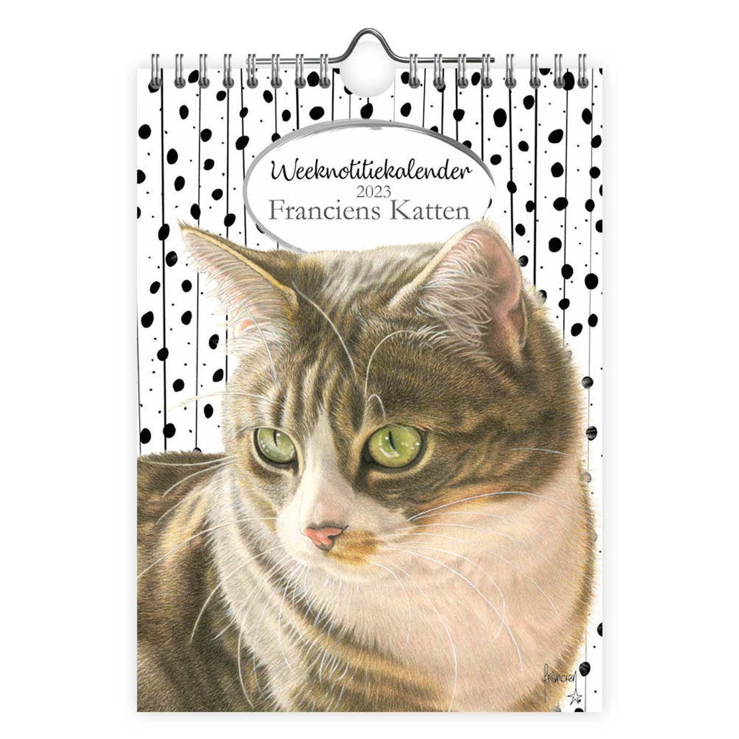 Franciens katten WEEKkalender 2023 - Emma - 16,5x23 cm