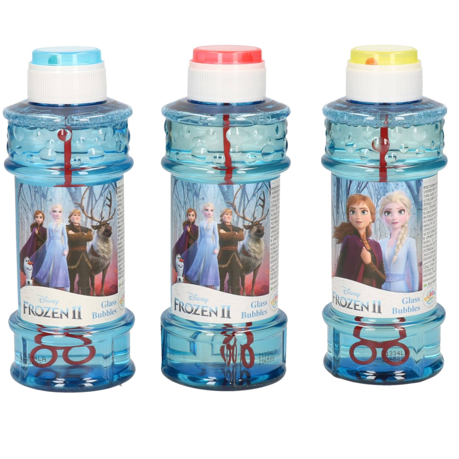 4x Disney Frozen 2 Bellenblaas Flesjes Met Bal Spelletje In Dop 300 Ml Voor Kinderen Bellenblaas