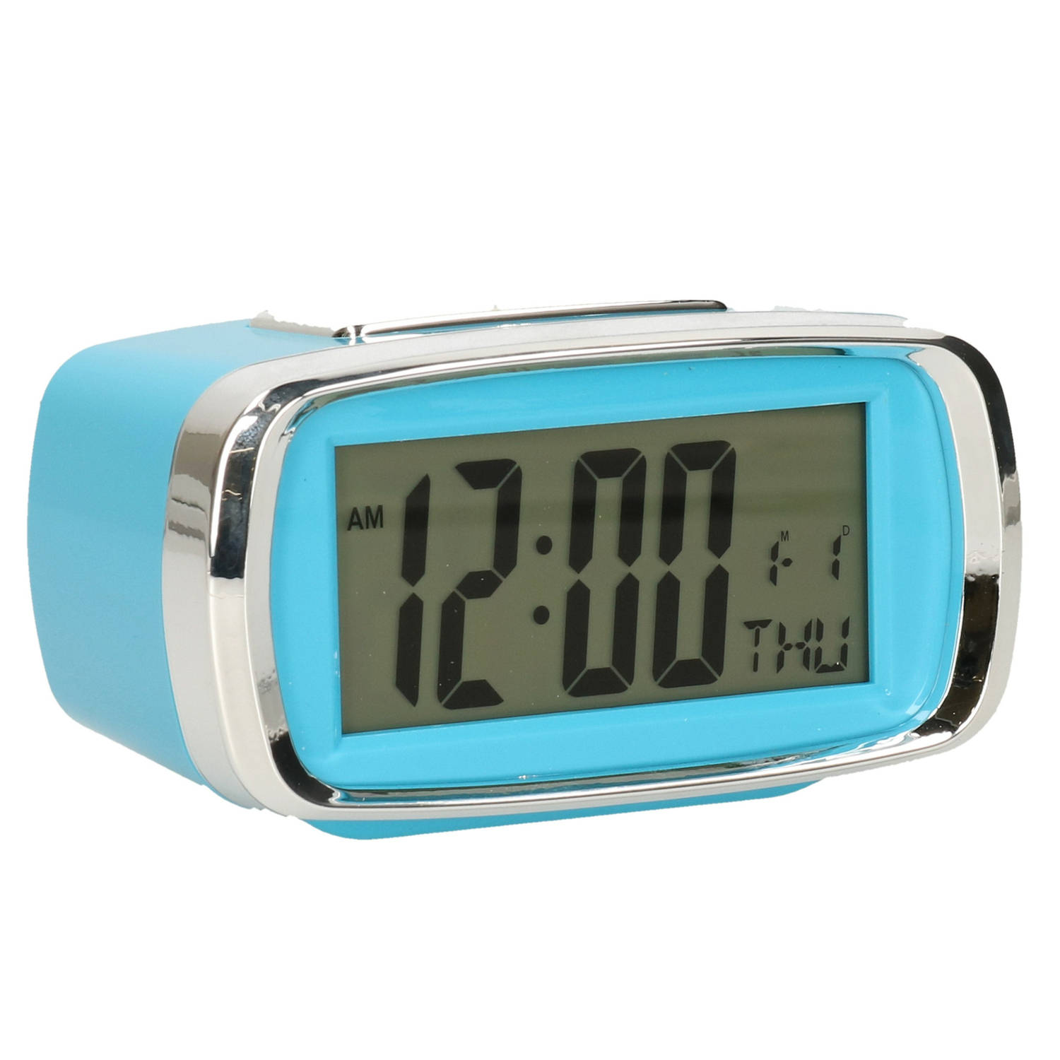 bijnaam uitvinding Knipoog Digitale wekker/alarm klok 12 x 8 x 10 cm blauw - Wekkers | Blokker
