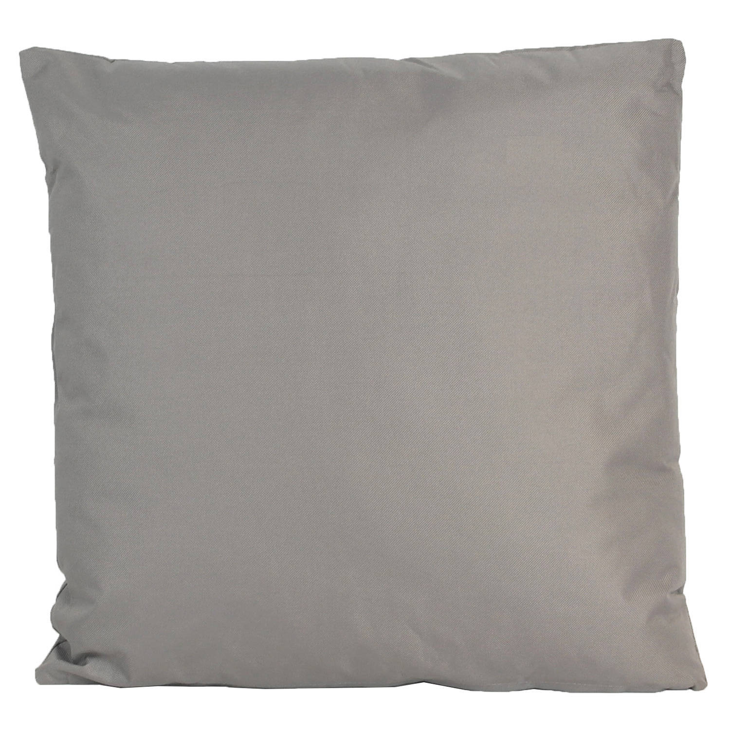 1x Grote bank/sier kussens voor binnen en buiten in de kleur grijs 60 x 60 cm - Sierkussens