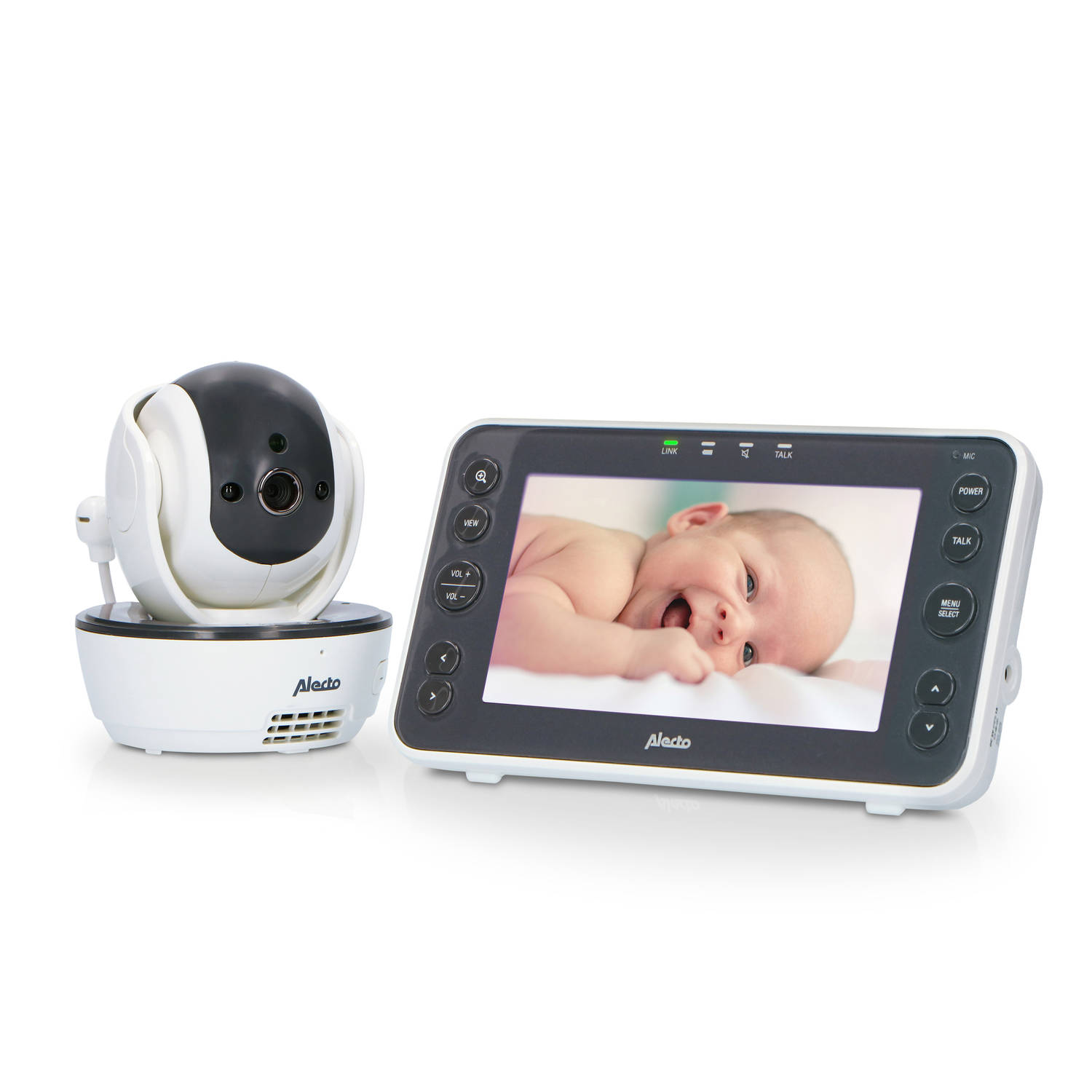 Babyfoon Met Camera En 5 Kleurenscherm Alecto Dvm200xl Wit-antraciet