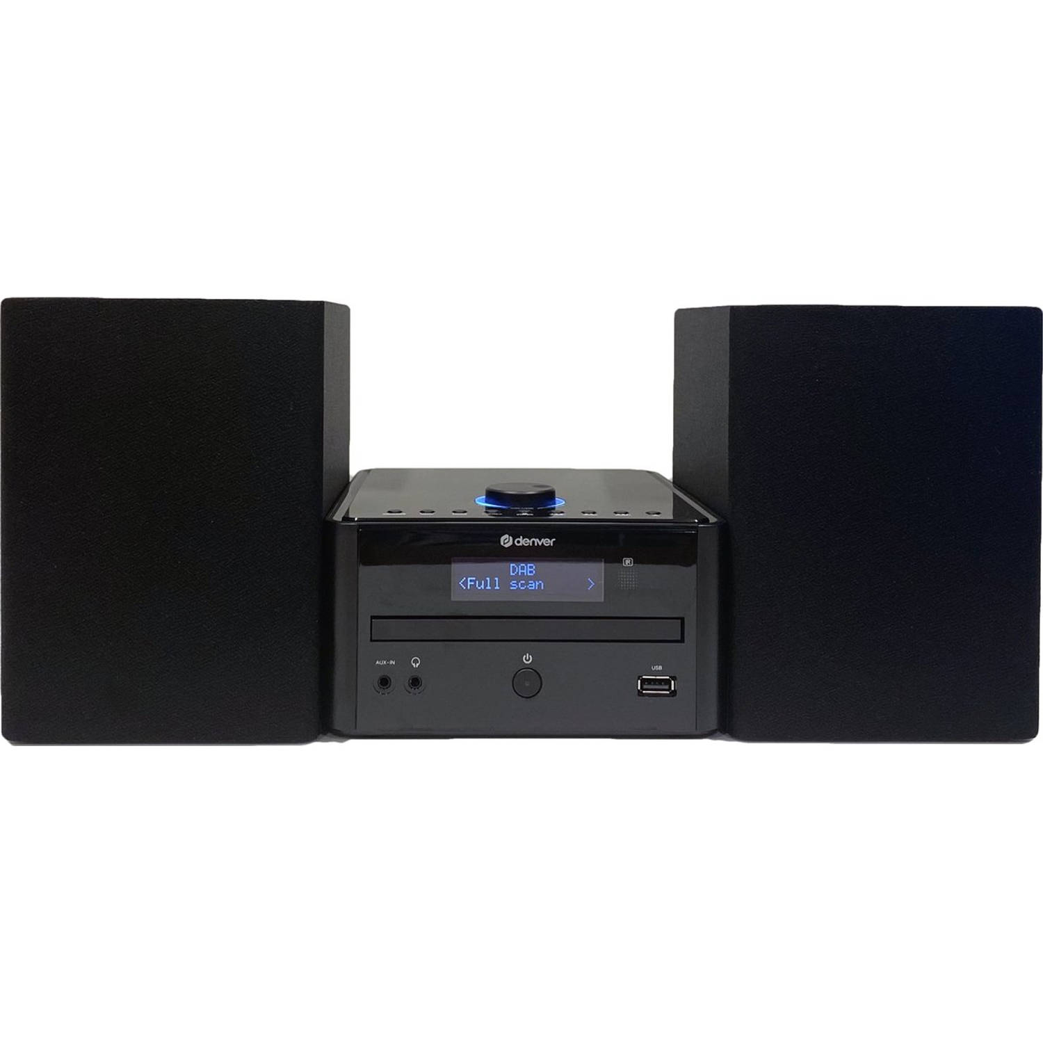 Denver MDA-270 Stereoset AUX, Bluetooth, CD, DAB+, FM, USB Incl. afstandsbediening, Incl. luidspreke